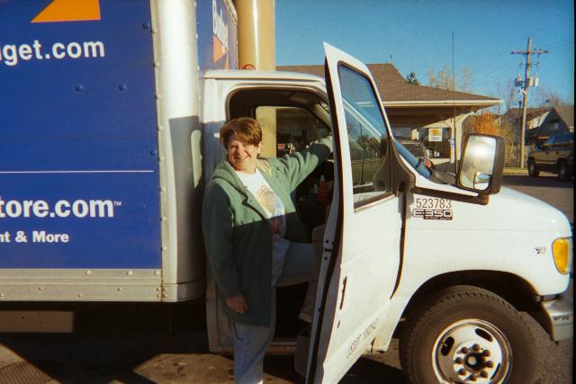DeAnna in the truck
