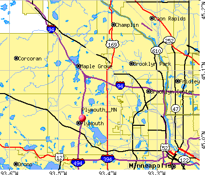 (Map of western suburbs of
Minneapolis/St. Paul)